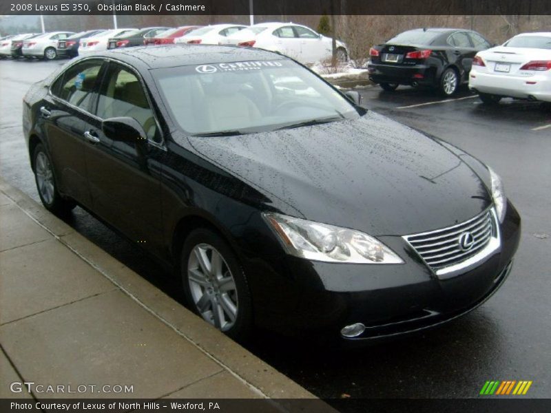 Obsidian Black / Cashmere 2008 Lexus ES 350