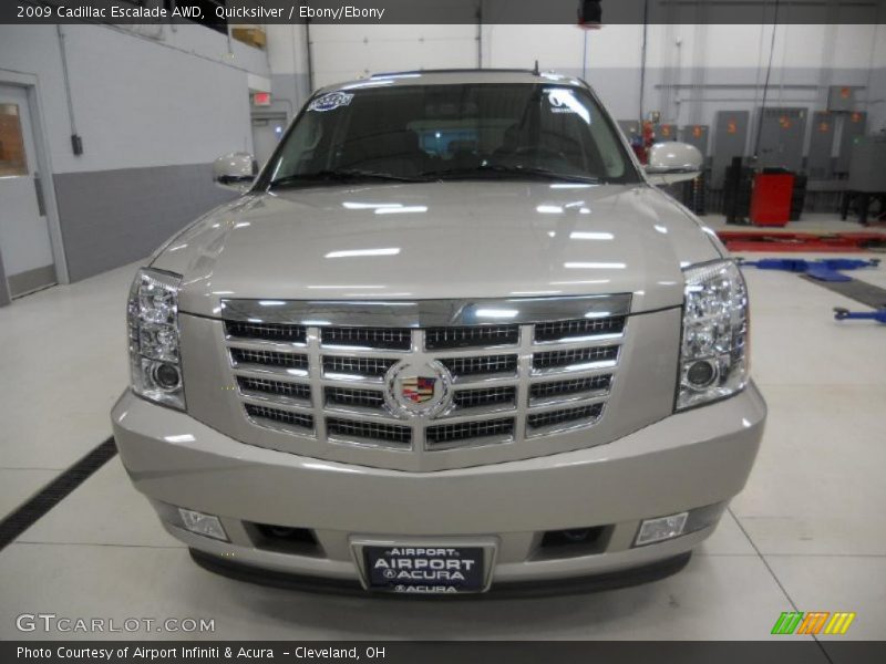 Quicksilver / Ebony/Ebony 2009 Cadillac Escalade AWD