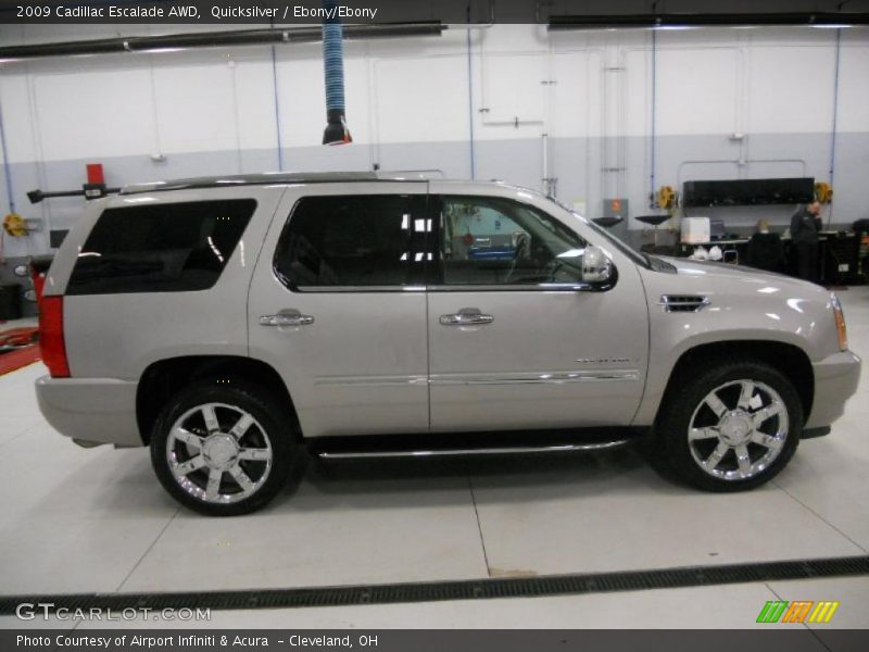 Quicksilver / Ebony/Ebony 2009 Cadillac Escalade AWD
