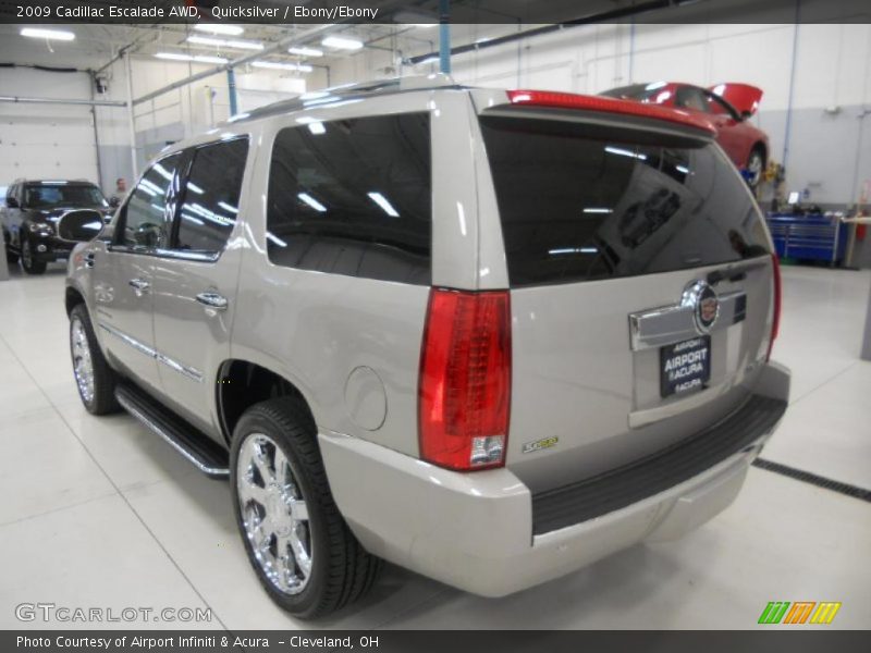 Quicksilver / Ebony/Ebony 2009 Cadillac Escalade AWD