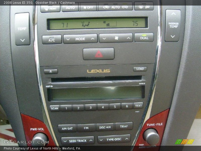 Obsidian Black / Cashmere 2008 Lexus ES 350