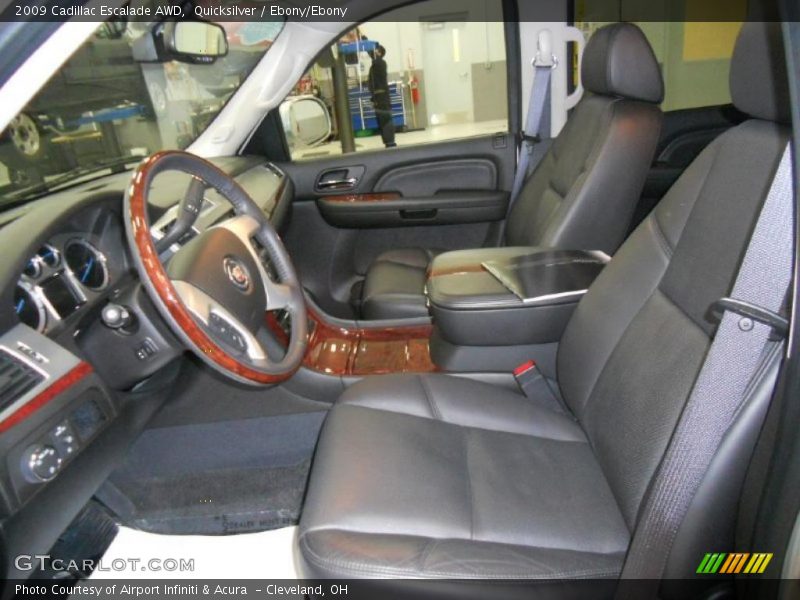 Quicksilver / Ebony/Ebony 2009 Cadillac Escalade AWD