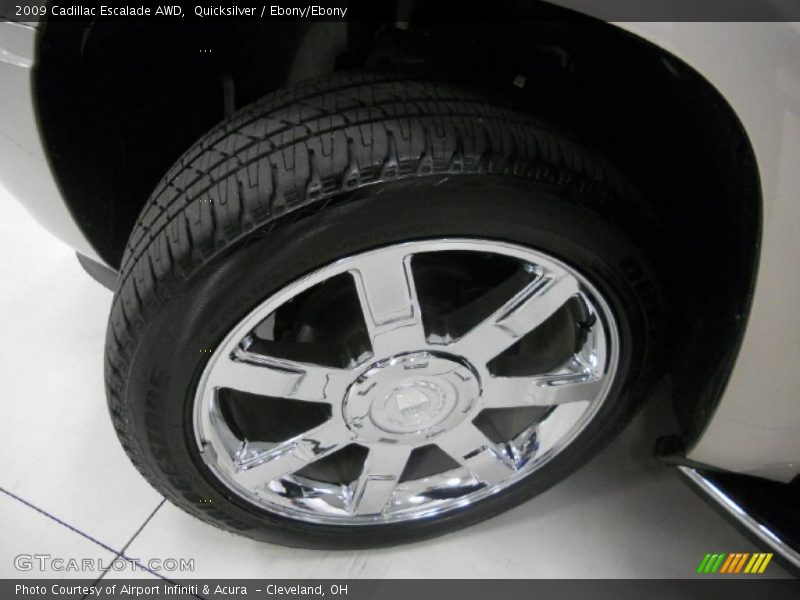 Quicksilver / Ebony/Ebony 2009 Cadillac Escalade AWD