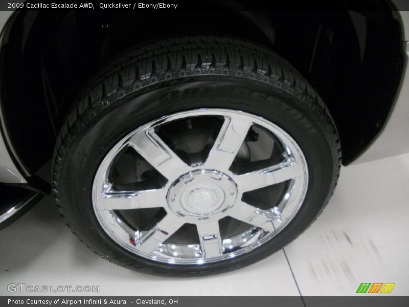 Quicksilver / Ebony/Ebony 2009 Cadillac Escalade AWD