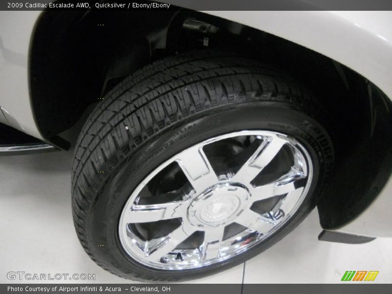 Quicksilver / Ebony/Ebony 2009 Cadillac Escalade AWD