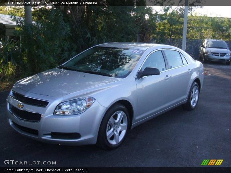 Silver Ice Metallic / Titanium 2011 Chevrolet Malibu LS