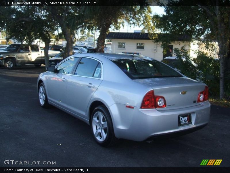 Silver Ice Metallic / Titanium 2011 Chevrolet Malibu LS