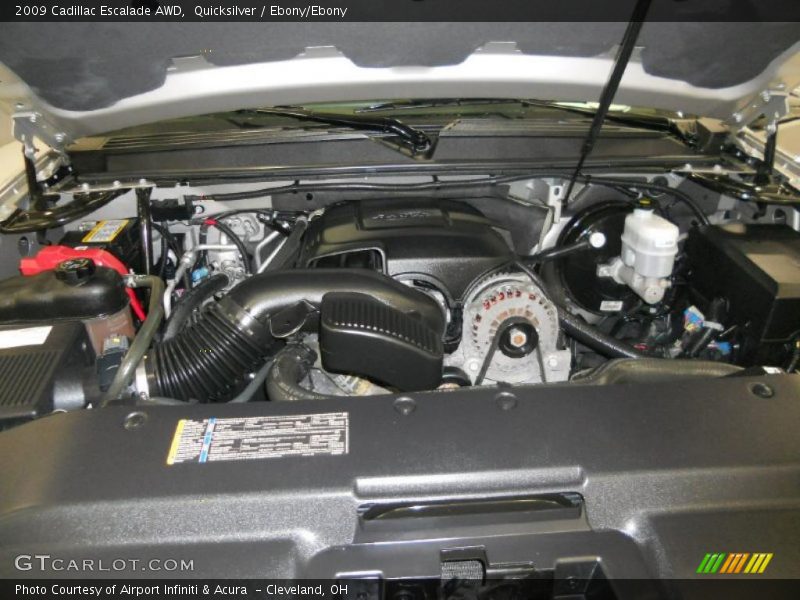Quicksilver / Ebony/Ebony 2009 Cadillac Escalade AWD