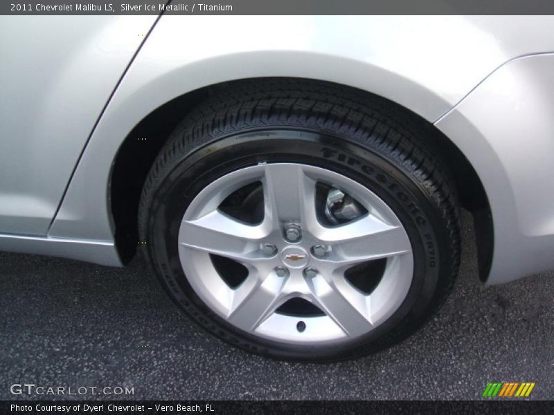 Silver Ice Metallic / Titanium 2011 Chevrolet Malibu LS