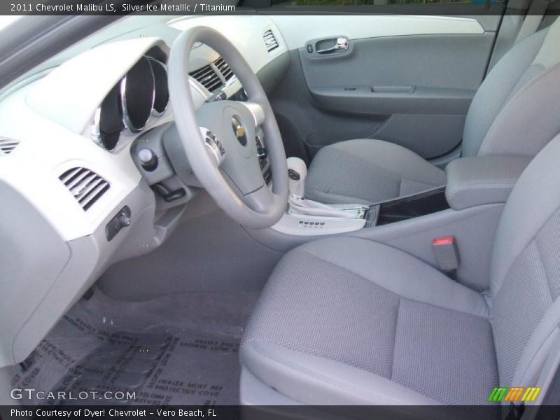 Silver Ice Metallic / Titanium 2011 Chevrolet Malibu LS