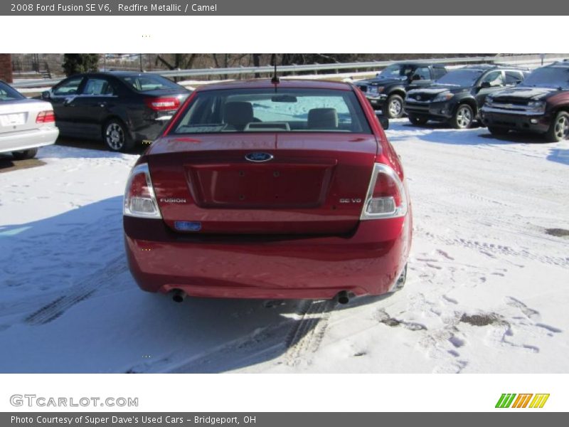Redfire Metallic / Camel 2008 Ford Fusion SE V6