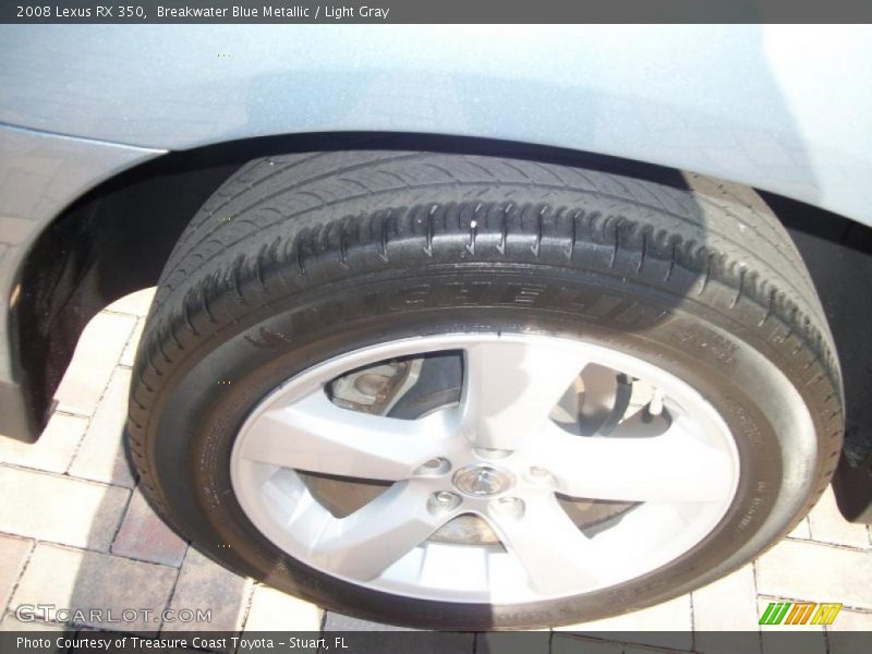 Breakwater Blue Metallic / Light Gray 2008 Lexus RX 350