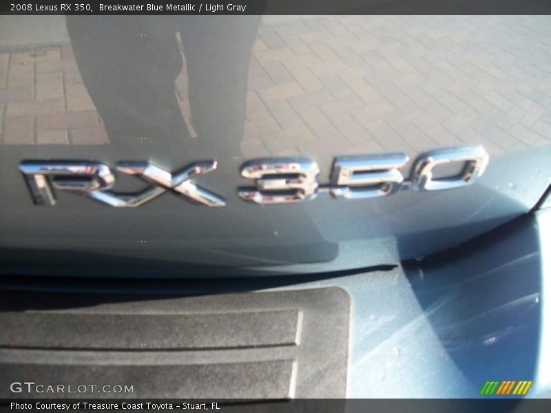 Breakwater Blue Metallic / Light Gray 2008 Lexus RX 350