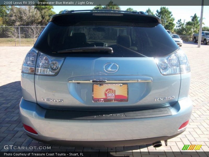 Breakwater Blue Metallic / Light Gray 2008 Lexus RX 350