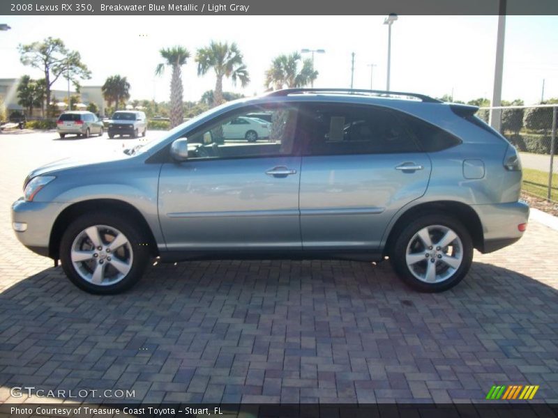 Breakwater Blue Metallic / Light Gray 2008 Lexus RX 350