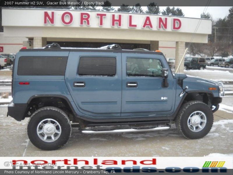 Glacier Blue Metallic / Ebony Black 2007 Hummer H2 SUV
