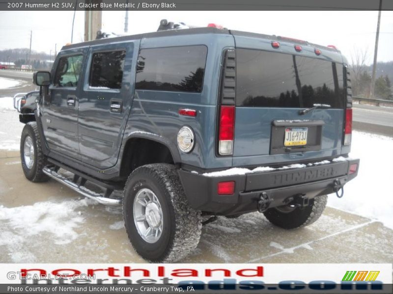 Glacier Blue Metallic / Ebony Black 2007 Hummer H2 SUV