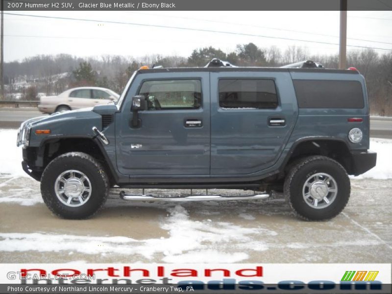 Glacier Blue Metallic / Ebony Black 2007 Hummer H2 SUV