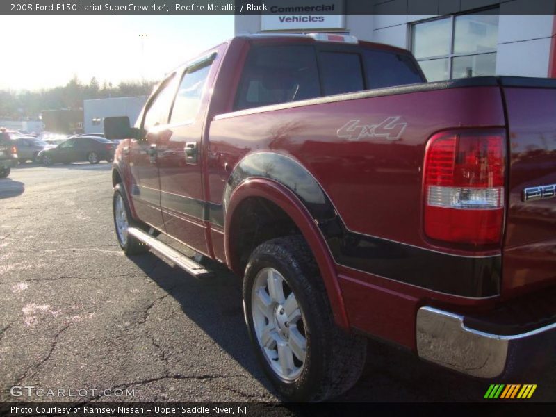 Redfire Metallic / Black 2008 Ford F150 Lariat SuperCrew 4x4