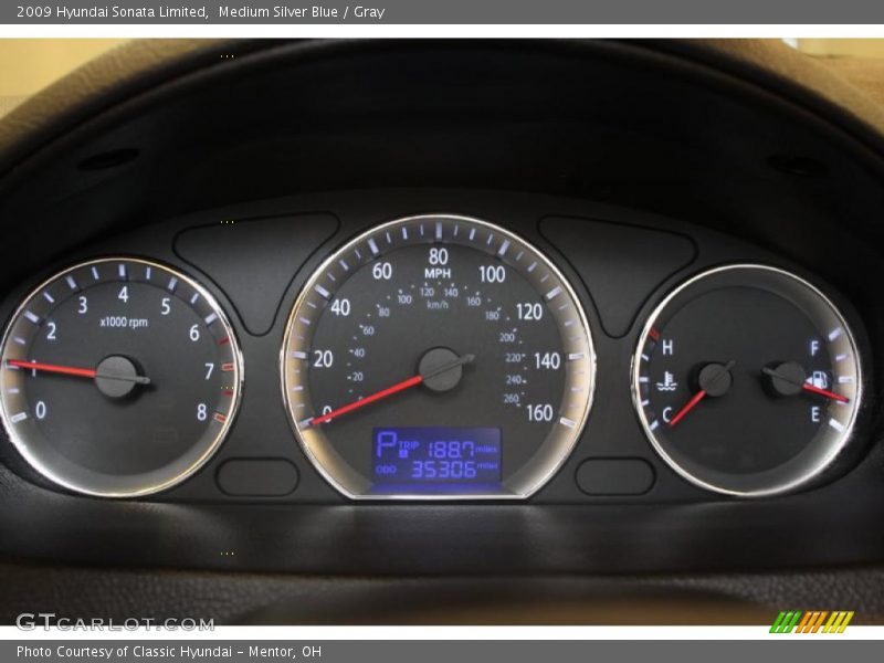 Medium Silver Blue / Gray 2009 Hyundai Sonata Limited