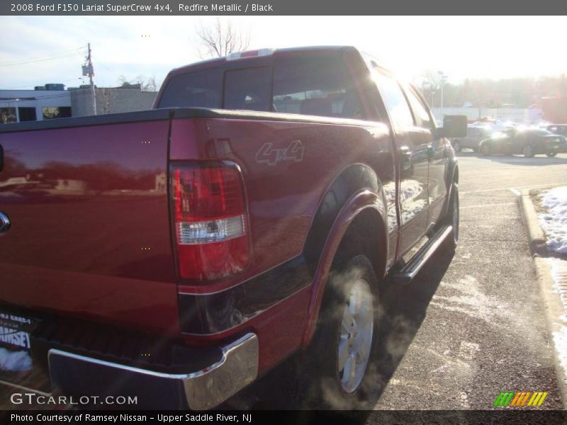 Redfire Metallic / Black 2008 Ford F150 Lariat SuperCrew 4x4