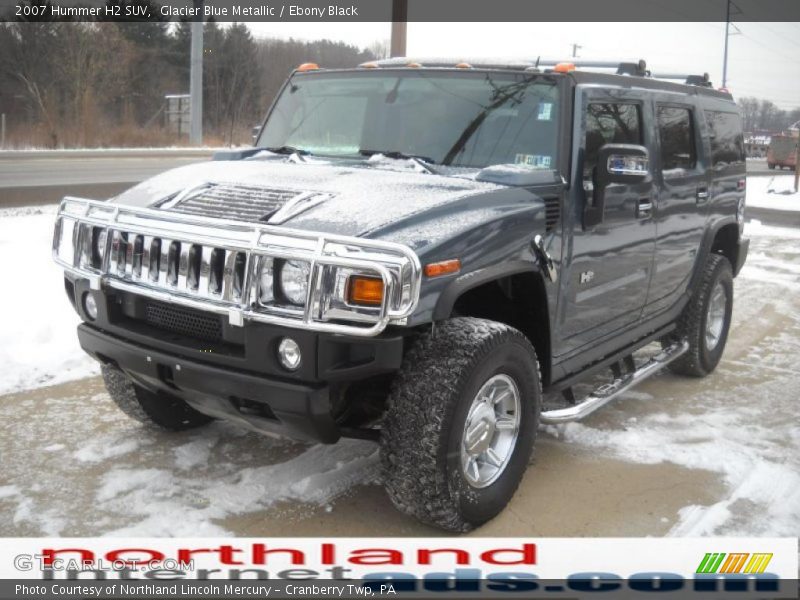 Glacier Blue Metallic / Ebony Black 2007 Hummer H2 SUV