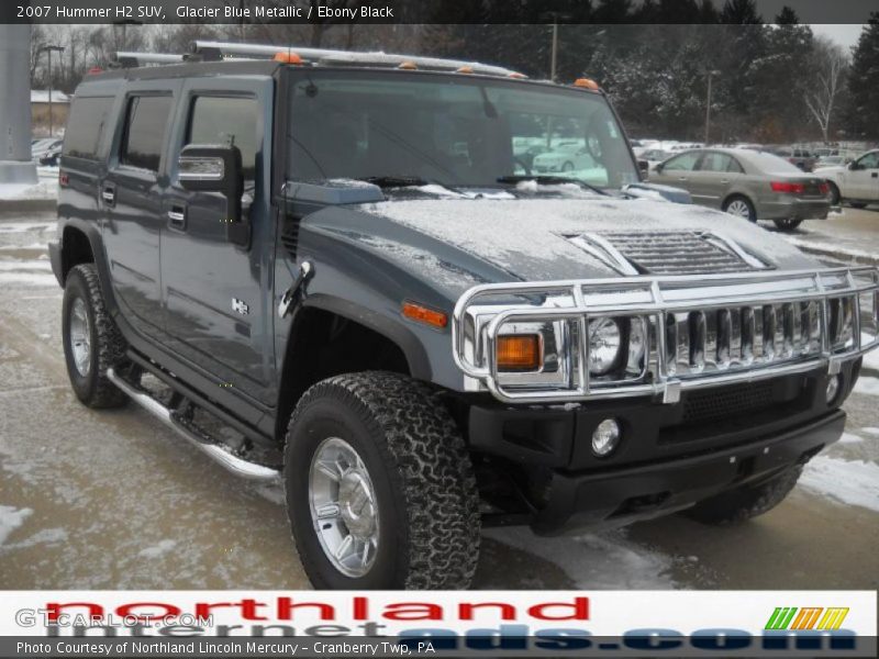 Glacier Blue Metallic / Ebony Black 2007 Hummer H2 SUV
