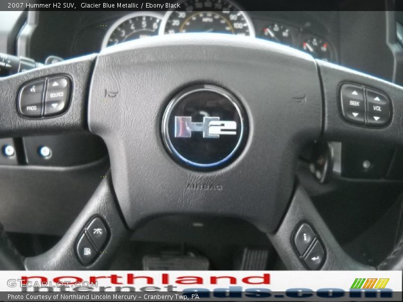 Glacier Blue Metallic / Ebony Black 2007 Hummer H2 SUV