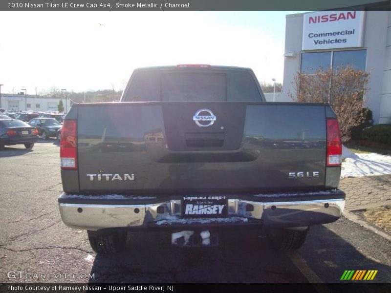 Smoke Metallic / Charcoal 2010 Nissan Titan LE Crew Cab 4x4