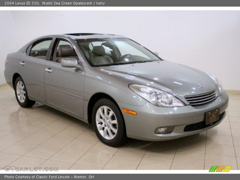 Mystic Sea Green Opalescent / Ivory 2004 Lexus ES 330