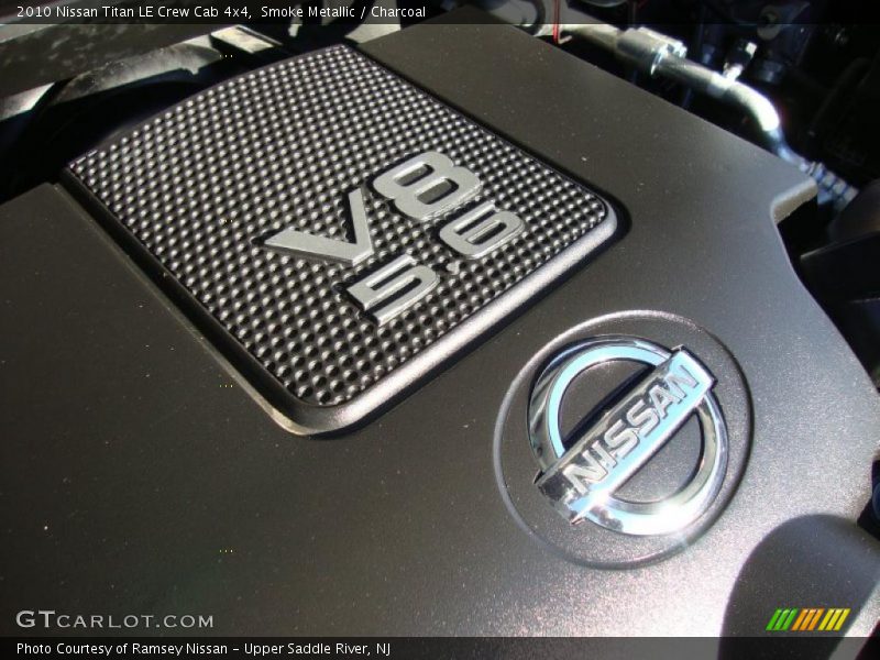 Smoke Metallic / Charcoal 2010 Nissan Titan LE Crew Cab 4x4