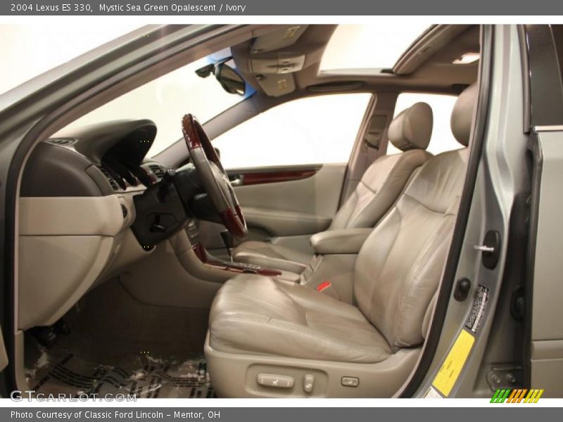 Mystic Sea Green Opalescent / Ivory 2004 Lexus ES 330
