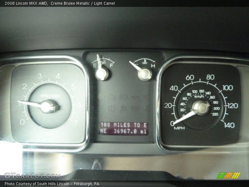 Creme Brulee Metallic / Light Camel 2008 Lincoln MKX AWD