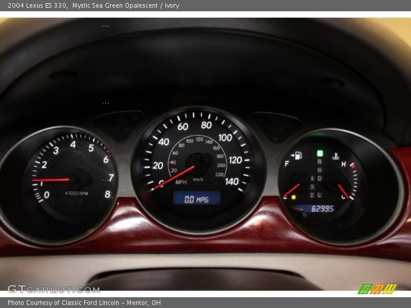 Mystic Sea Green Opalescent / Ivory 2004 Lexus ES 330