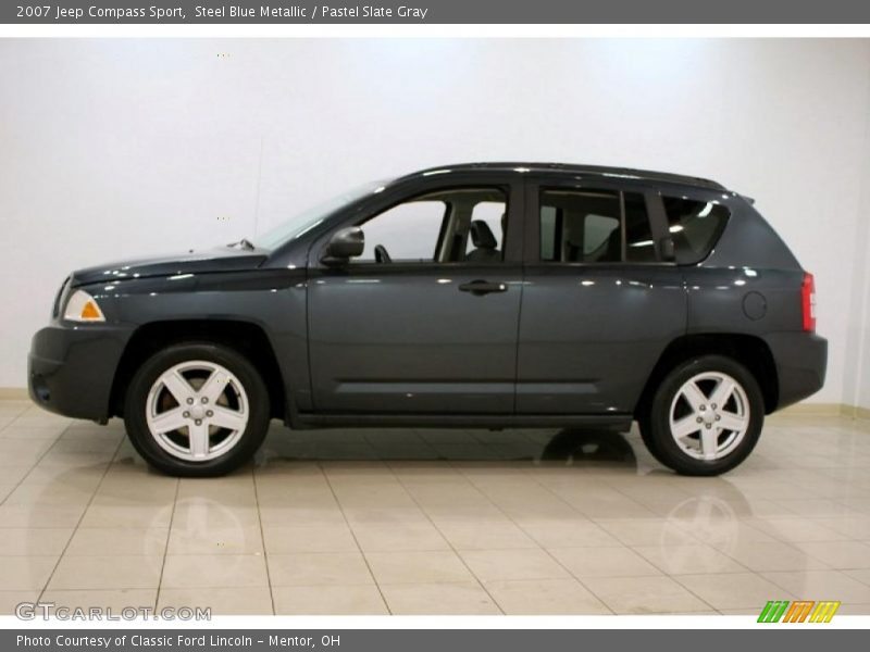 Steel Blue Metallic / Pastel Slate Gray 2007 Jeep Compass Sport