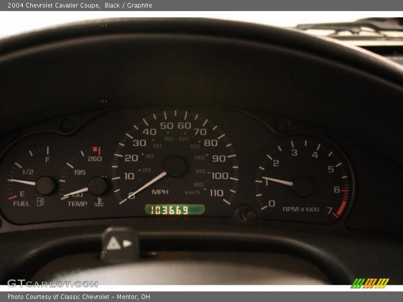 Black / Graphite 2004 Chevrolet Cavalier Coupe
