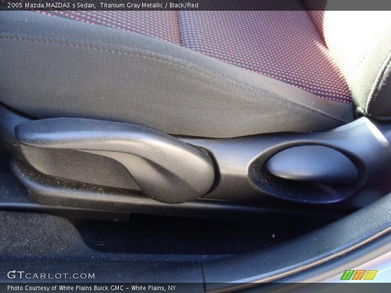 Titanium Gray Metallic / Black/Red 2005 Mazda MAZDA3 s Sedan