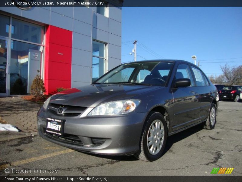 Magnesium Metallic / Gray 2004 Honda Civic LX Sedan
