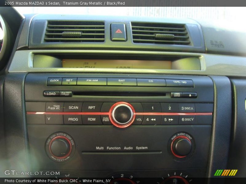 Titanium Gray Metallic / Black/Red 2005 Mazda MAZDA3 s Sedan