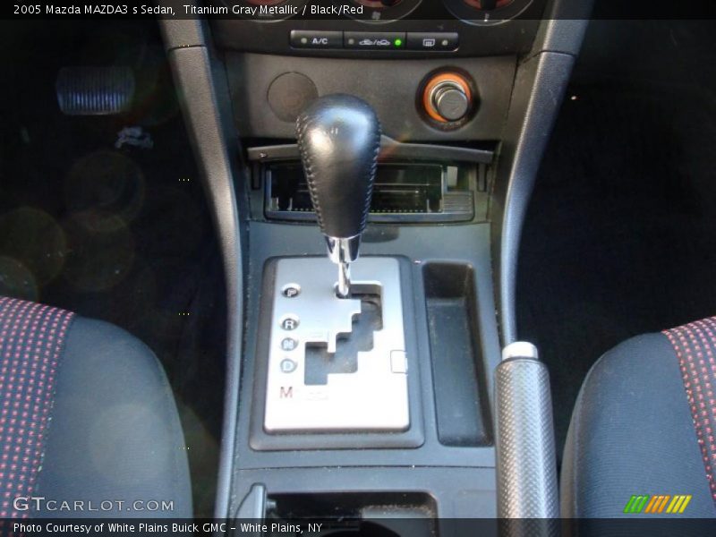 Titanium Gray Metallic / Black/Red 2005 Mazda MAZDA3 s Sedan