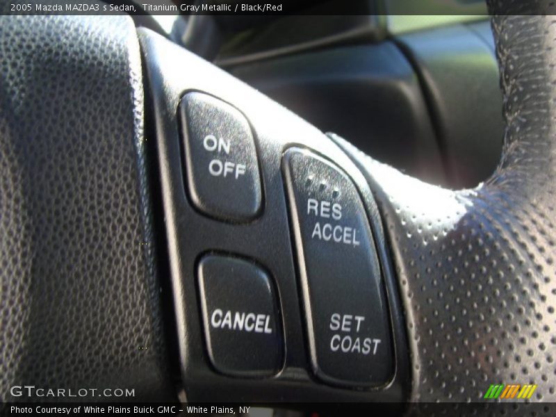 Titanium Gray Metallic / Black/Red 2005 Mazda MAZDA3 s Sedan