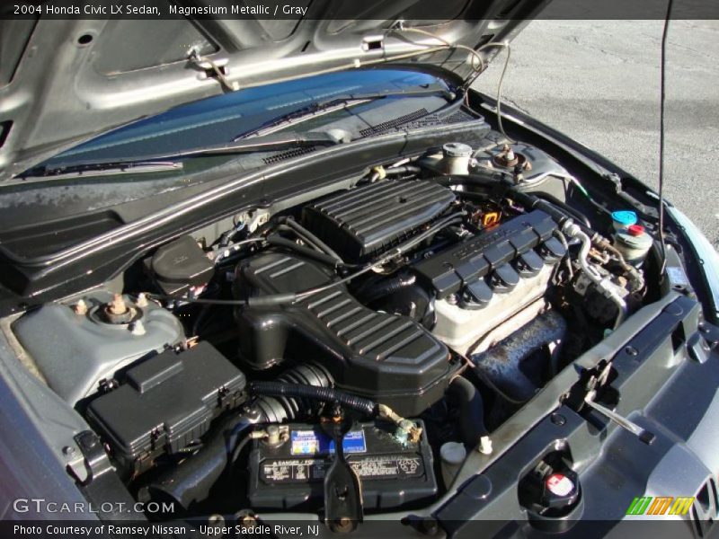 Magnesium Metallic / Gray 2004 Honda Civic LX Sedan