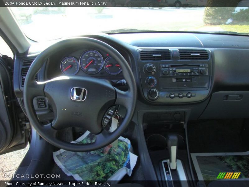 Magnesium Metallic / Gray 2004 Honda Civic LX Sedan