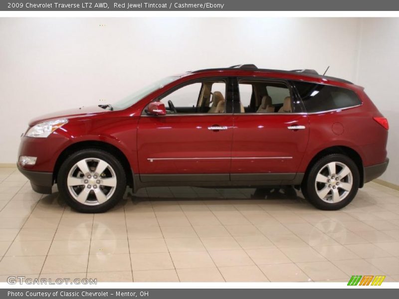 2009 Traverse LTZ AWD Red Jewel Tintcoat