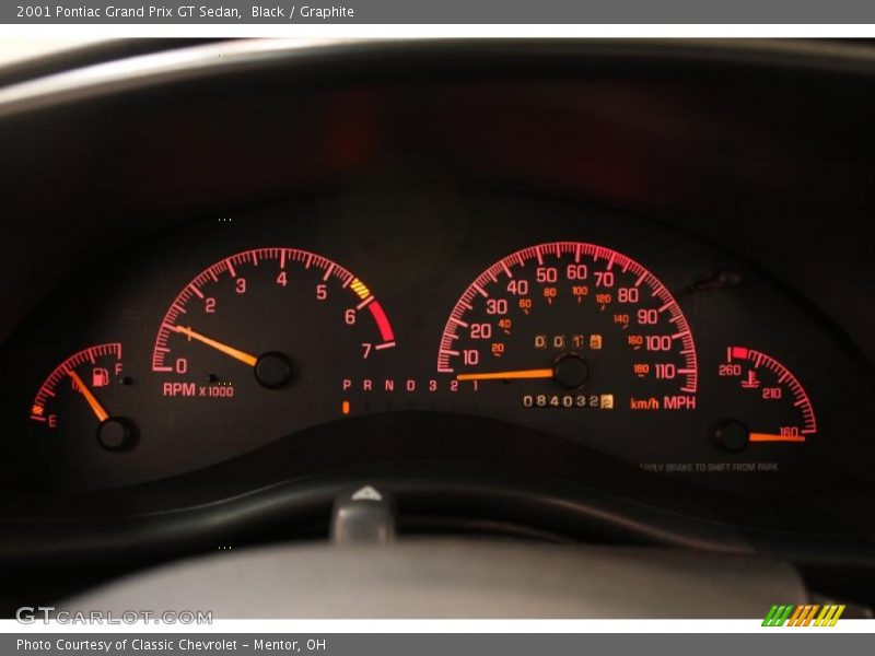 Black / Graphite 2001 Pontiac Grand Prix GT Sedan