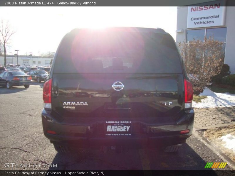 Galaxy Black / Almond 2008 Nissan Armada LE 4x4