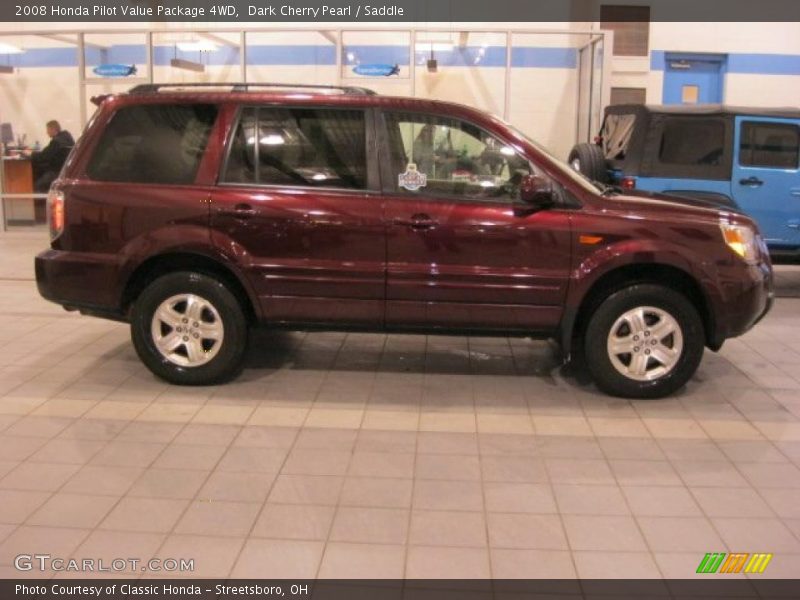 Dark Cherry Pearl / Saddle 2008 Honda Pilot Value Package 4WD
