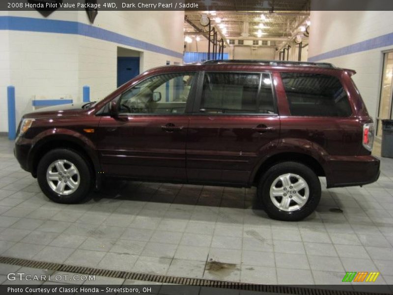 Dark Cherry Pearl / Saddle 2008 Honda Pilot Value Package 4WD