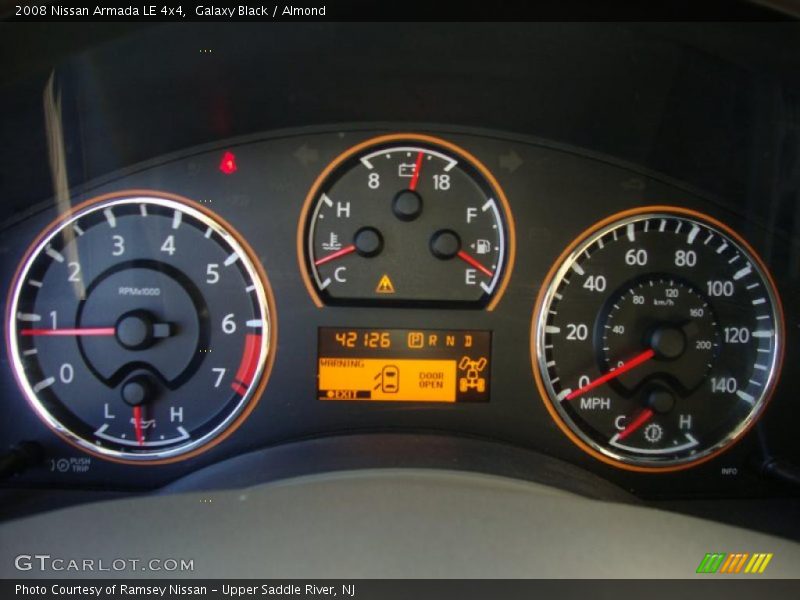  2008 Armada LE 4x4 LE 4x4 Gauges