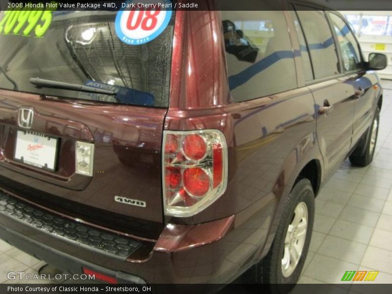 Dark Cherry Pearl / Saddle 2008 Honda Pilot Value Package 4WD